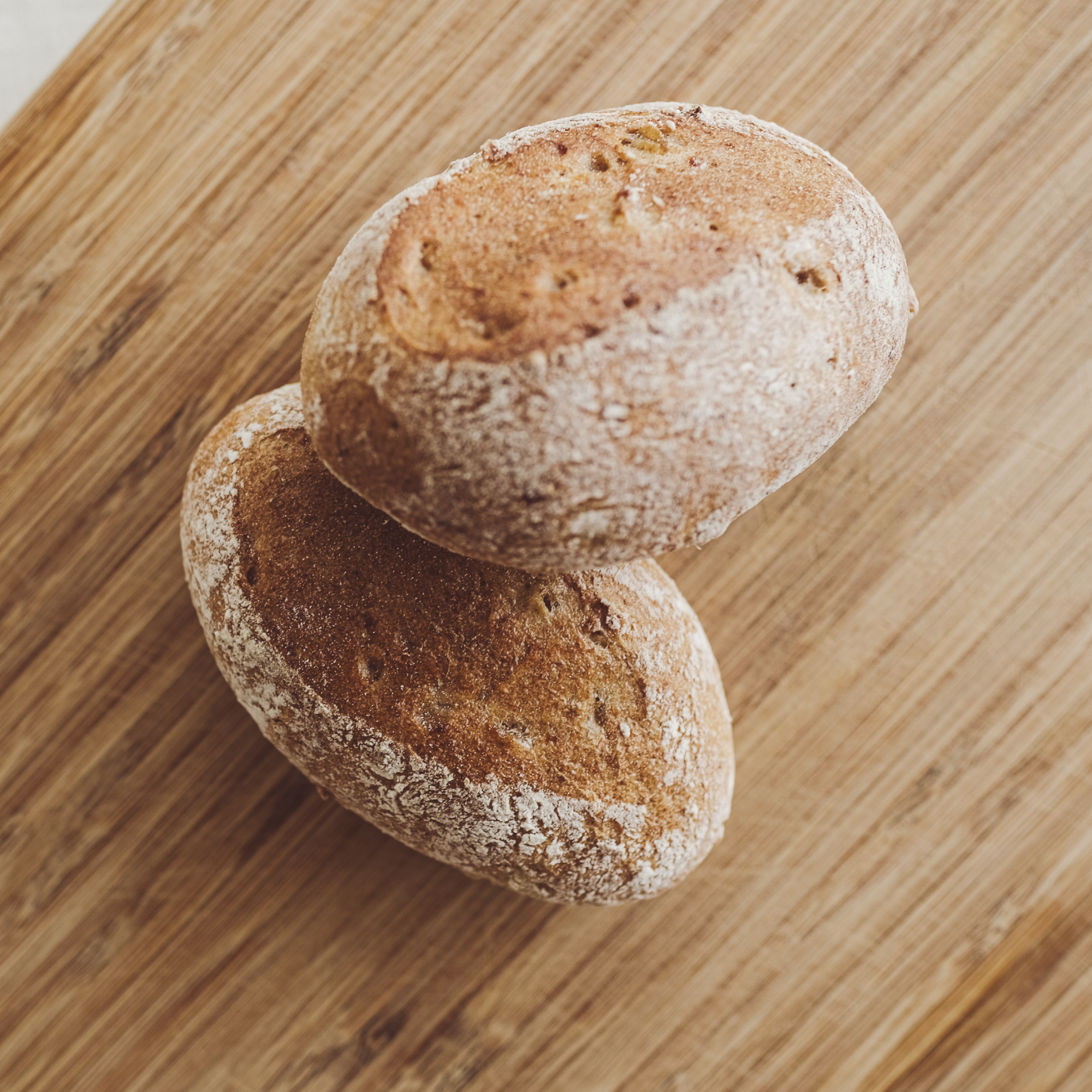 Kamut Dinkelvollkorn Brötchen – mit Weizenkeime, ohne Salz (ab 6 Monaten)