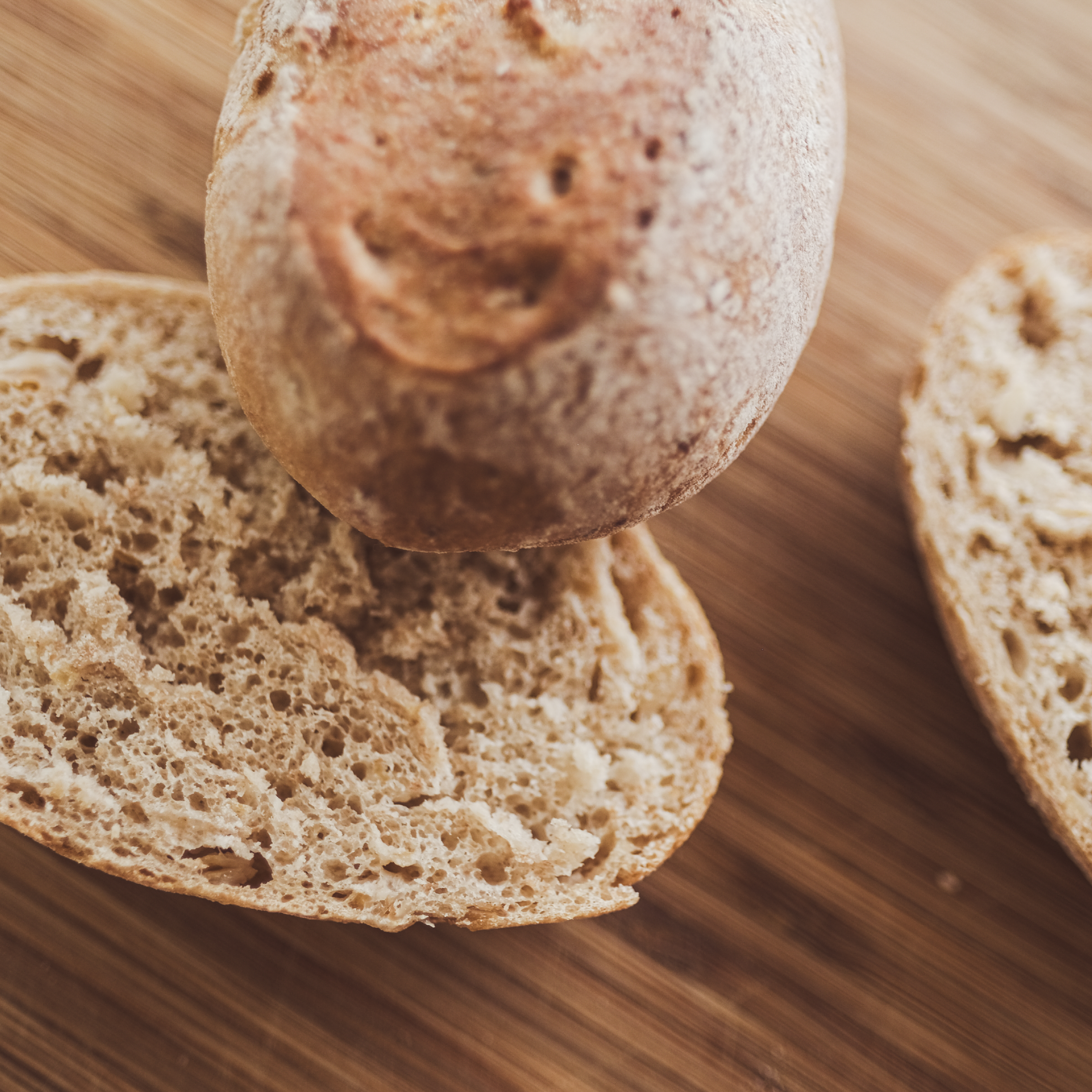 Kamut Dinkelvollkorn Brötchen – mit Weizenkeime, ohne Salz (ab 6 Monaten)