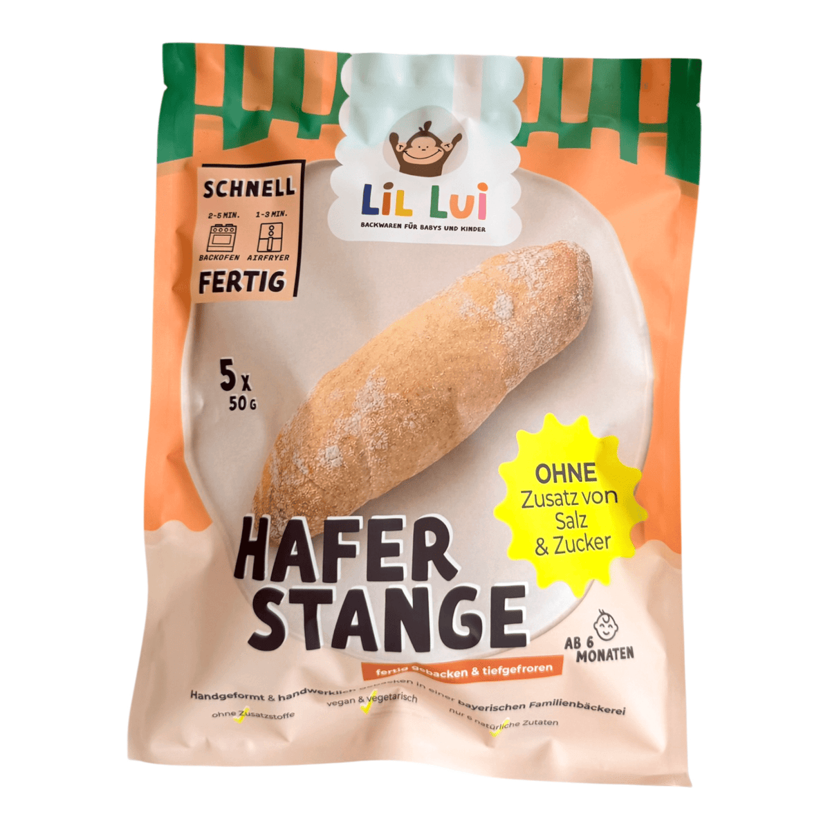 Hafer Dinkelstange – 5er Pack (ohne Salz | ab 6 Monaten) – Baby-Backwaren ohne Salz | Lil Lui