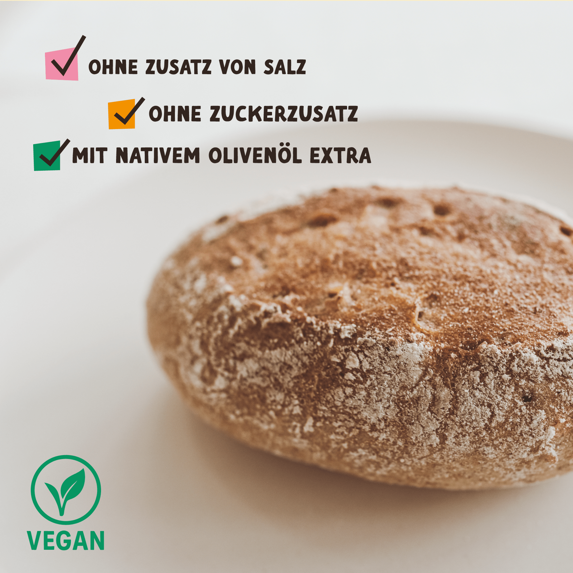 KAMUT DINKELVOLLKORN BRÖTCHEN – mit Weizenkeime, 5er Pack (ohne Salz | ab 6 Monaten) – Baby-Backwaren ohne Salz | Lil Lui