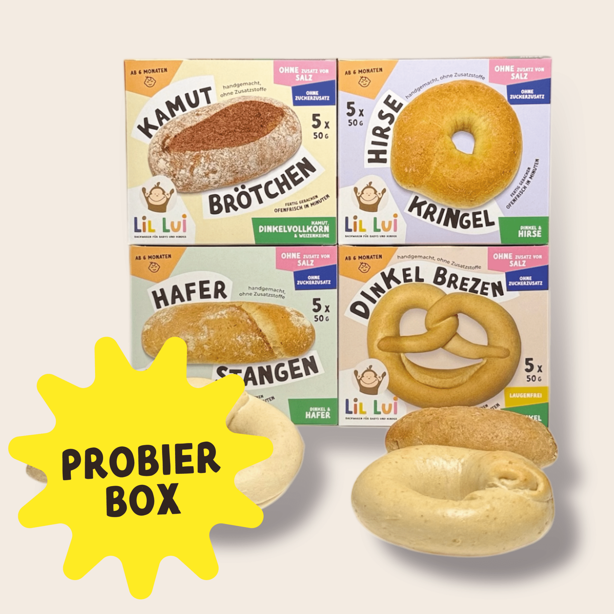 Probierbox – Baby-Backwaren ohne Salz | Lil Lui